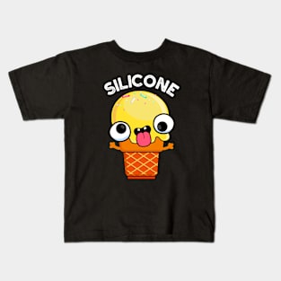 Silicone Funny Ice Cream Cone Pun Kids T-Shirt